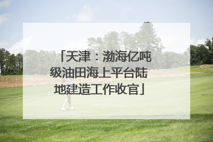 天津：渤海亿吨级油田海上平台陆地建造工作收官