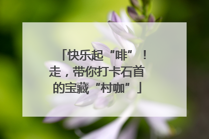 快乐起“啡”！走，带你打卡石首的宝藏“村咖”