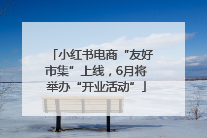 小红书电商“友好市集”上线，6月将举办“开业活动”