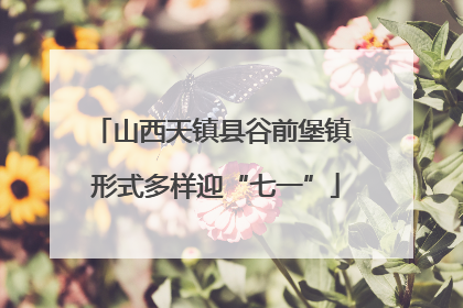 山西天镇县谷前堡镇 形式多样迎“七一”