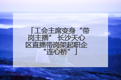 工会主席变身“带岗主播” 长沙天心区直播带岗架起职企“连心桥”
