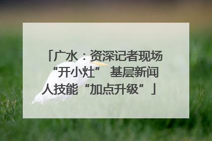 广水：资深记者现场“开小灶” 基层新闻人技能“加点升级”