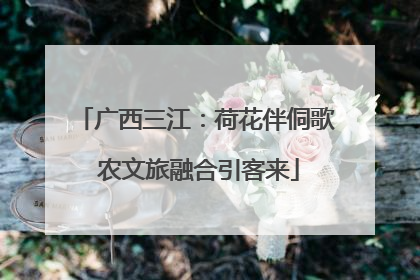 广西三江：荷花伴侗歌 农文旅融合引客来