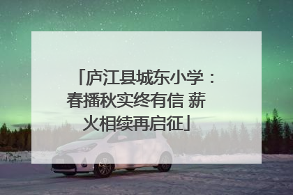 庐江县城东小学：春播秋实终有信 薪火相续再启征