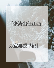 张涛出任江西分宜县委书记
