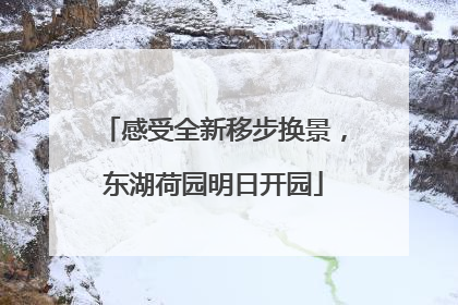 感受全新移步换景，东湖荷园明日开园
