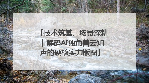 技术筑基、场景深耕｜解码AI独角兽云知声的硬核实力版图