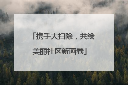 携手大扫除，共绘美丽社区新画卷