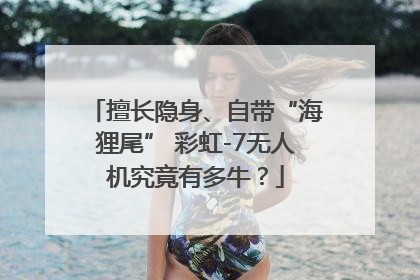 擅长隐身、自带“海狸尾” 彩虹-7无人机究竟有多牛？