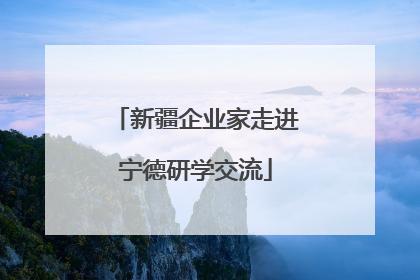 新疆企业家走进宁德研学交流