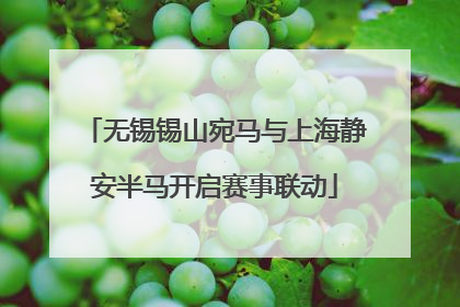 无锡锡山宛马与上海静安半马开启赛事联动