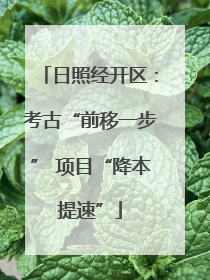 日照经开区：考古“前移一步” 项目“降本提速”