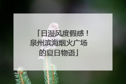 日漫风度假感！泉州滨海烟火广场的夏日物语