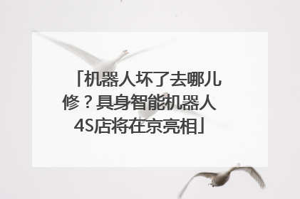 机器人坏了去哪儿修？具身智能机器人4S店将在京亮相