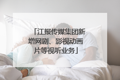 江报传媒集团新增网剧、影视动画片等视听业务