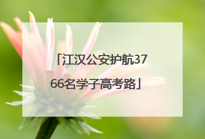 江汉公安护航3766名学子高考路