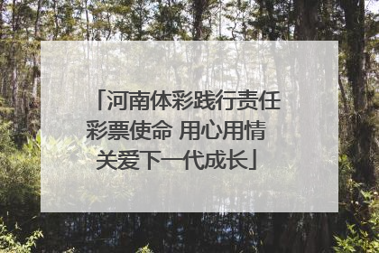 河南体彩践行责任彩票使命 用心用情关爱下一代成长