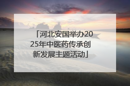 河北安国举办2025年中医药传承创新发展主题活动