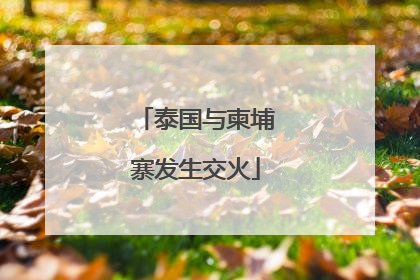 泰国与柬埔寨发生交火
