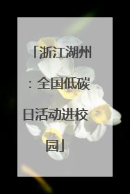 浙江湖州：全国低碳日活动进校园