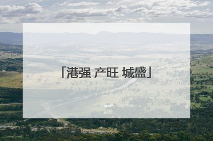 港强 产旺 城盛