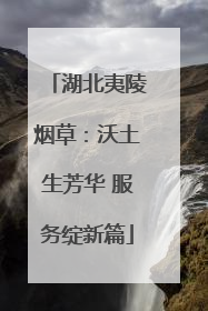 湖北夷陵烟草：沃土生芳华 服务绽新篇