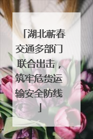 湖北蕲春交通多部门联合出击，筑牢危货运输安全防线