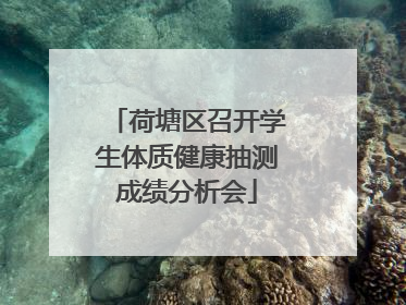 荷塘区召开学生体质健康抽测成绩分析会