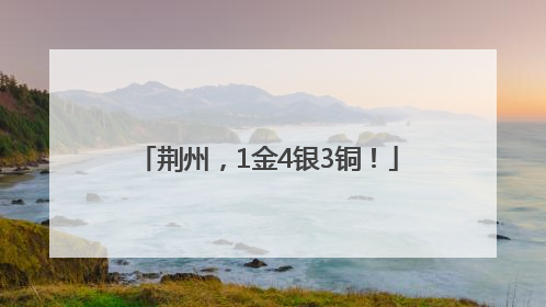 荆州，1金4银3铜！