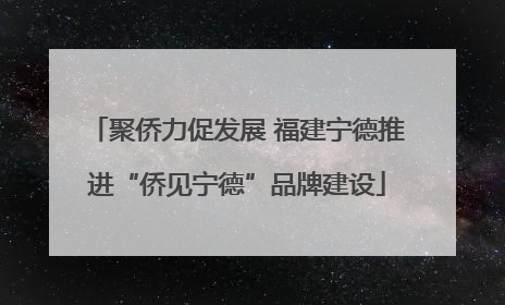 聚侨力促发展 福建宁德推进“侨见宁德”品牌建设