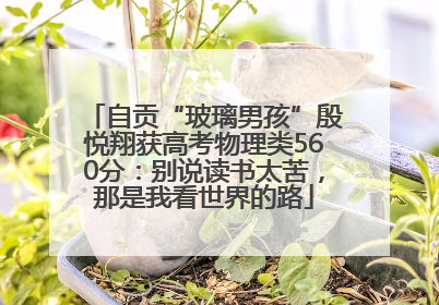 自贡“玻璃男孩”殷悦翔获高考物理类560分：别说读书太苦，那是我看世界的路