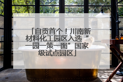 自贡首个！川南新材料化工园区入选“一园一策一图”国家级试点园区