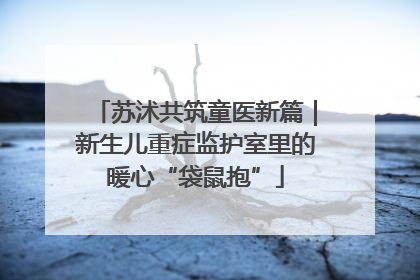 苏沭共筑童医新篇｜新生儿重症监护室里的暖心“袋鼠抱”