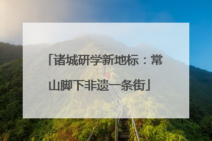 诸城研学新地标：常山脚下非遗一条街