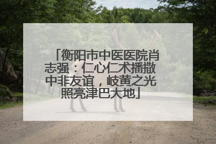 衡阳市中医医院肖志强：仁心仁术播撒中非友谊，岐黄之光照亮津巴大地