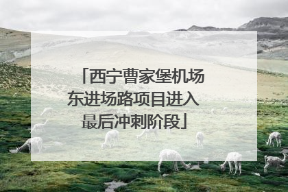 西宁曹家堡机场东进场路项目进入最后冲刺阶段