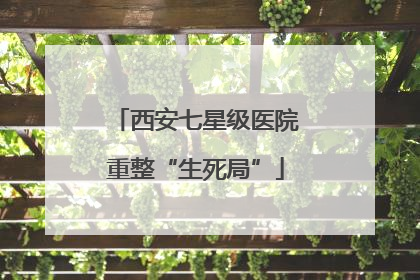 西安七星级医院重整“生死局”