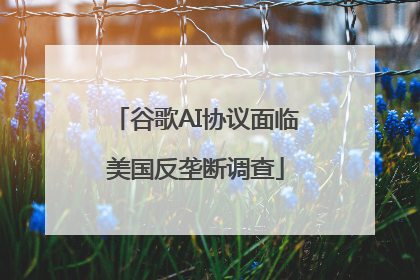 谷歌AI协议面临美国反垄断调查