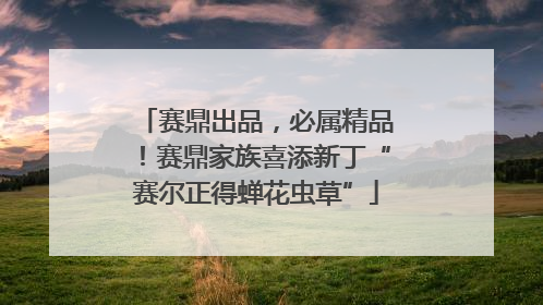 赛鼎出品，必属精品！赛鼎家族喜添新丁“赛尔正得蝉花虫草”