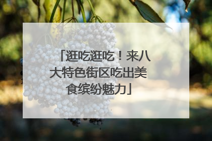 逛吃逛吃！来八大特色街区吃出美食缤纷魅力