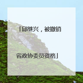 邱继兴，被撤销省政协委员资格