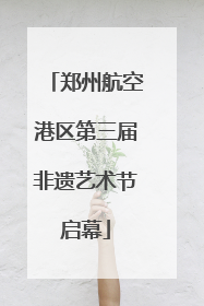 郑州航空港区第三届非遗艺术节启幕
