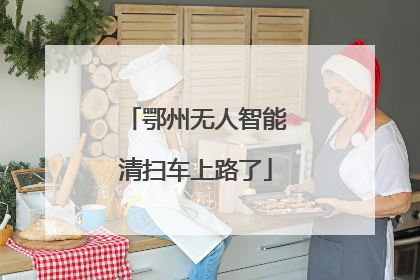 鄂州无人智能清扫车上路了