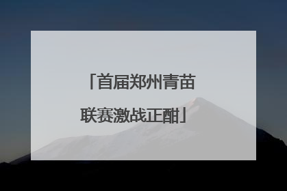 首届郑州青苗联赛激战正酣