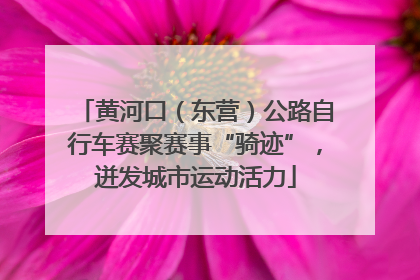 黄河口（东营）公路自行车赛聚赛事“骑迹”，迸发城市运动活力