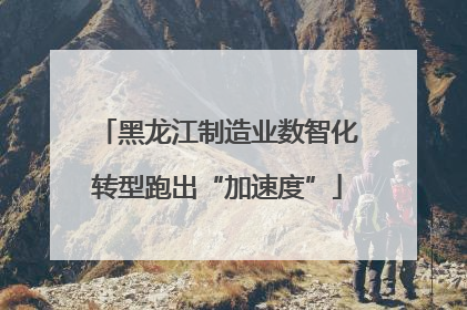 黑龙江制造业数智化转型跑出“加速度”