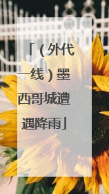 （外代一线）墨西哥城遭遇降雨