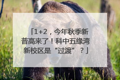1+2，今年秋季新普高来了！科中五缘湾新校区是“过渡”？