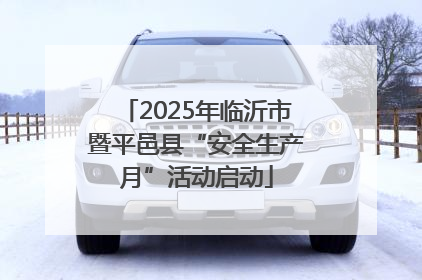 2025年临沂市暨平邑县“安全生产月”活动启动