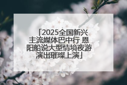 2025全国新兴主流媒体巴中行 恩阳船说大型情境夜游演出璀璨上演